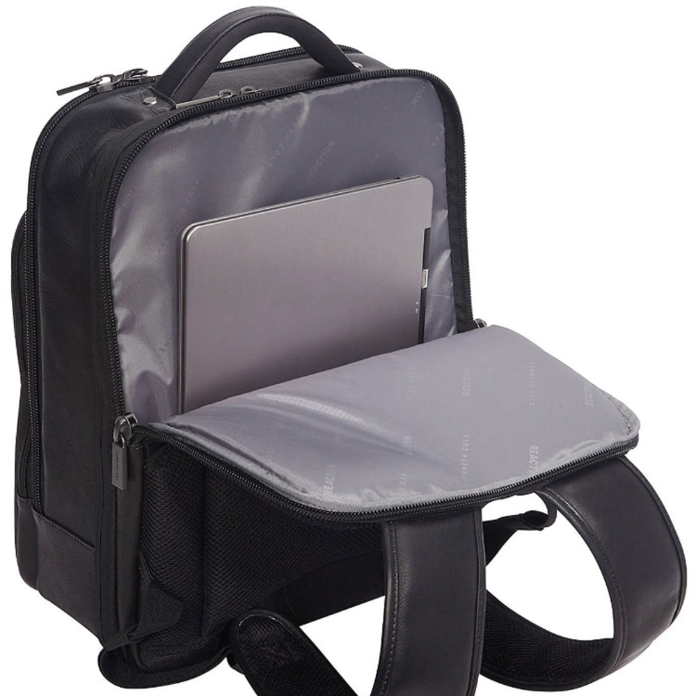 KENNETH COLE REACTION LEATHER LAPTOP BACKPACK - Picture 4 of 6